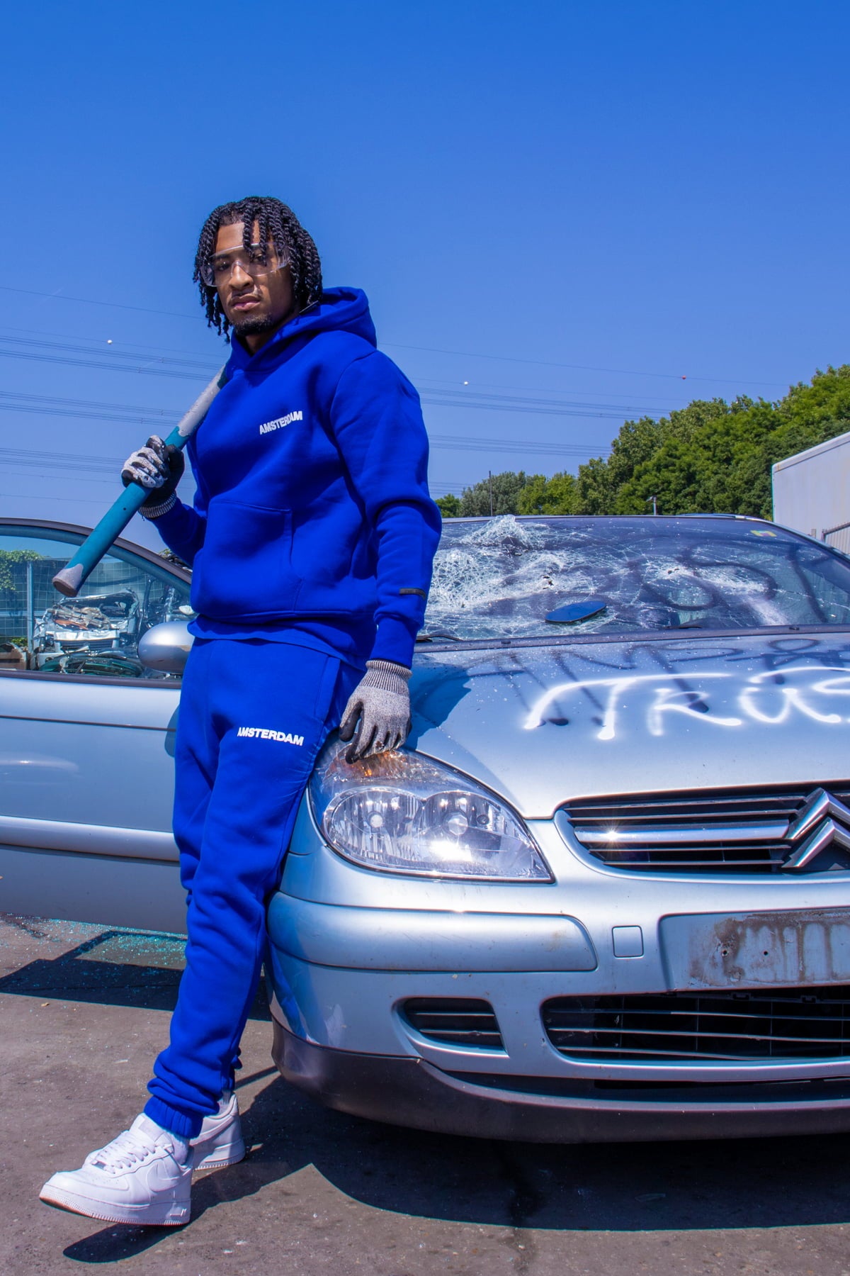 Amsterdam Essentials Sweatpants - Classic Blue