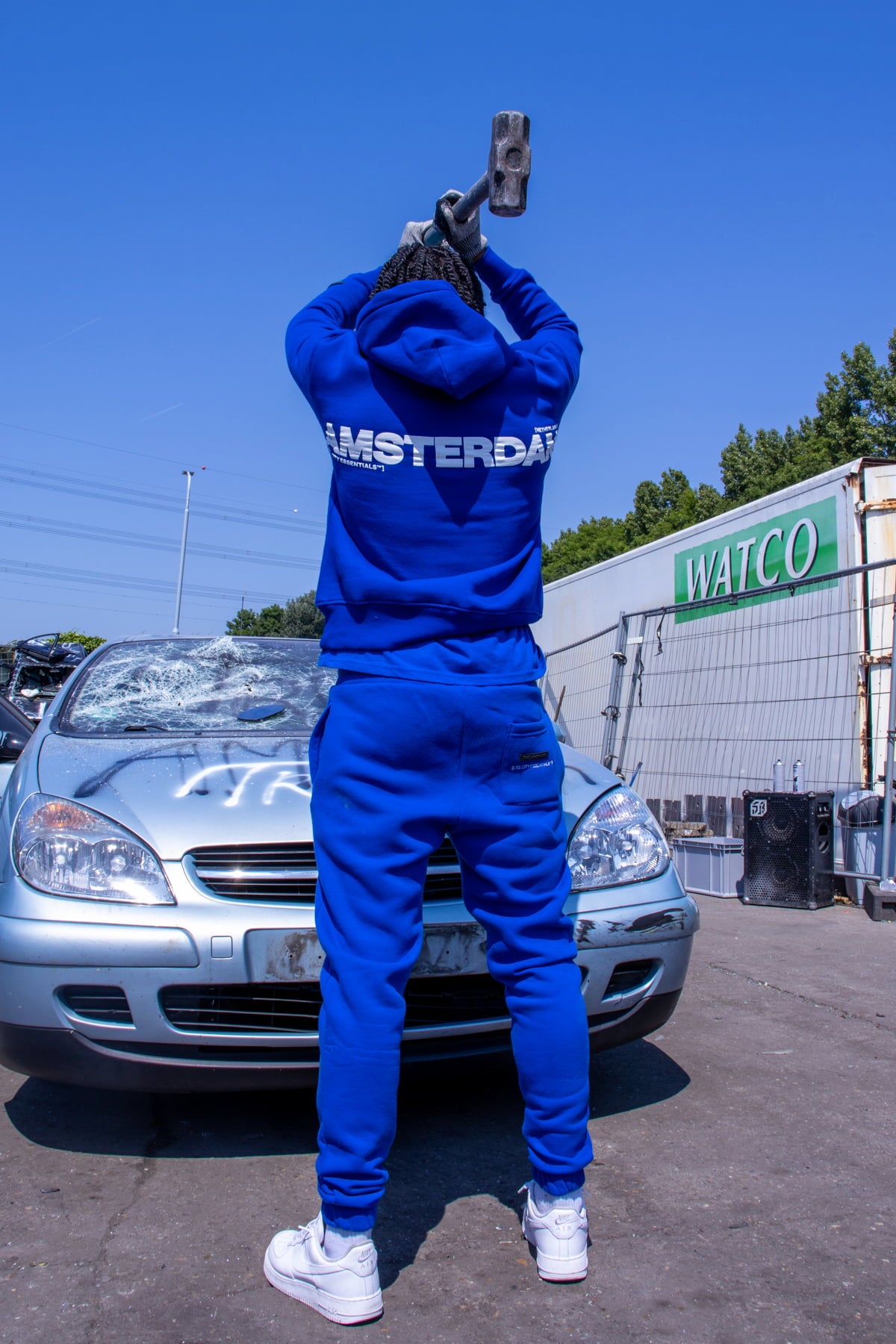 Amsterdam Essentials Sweatpants - Classic Blue