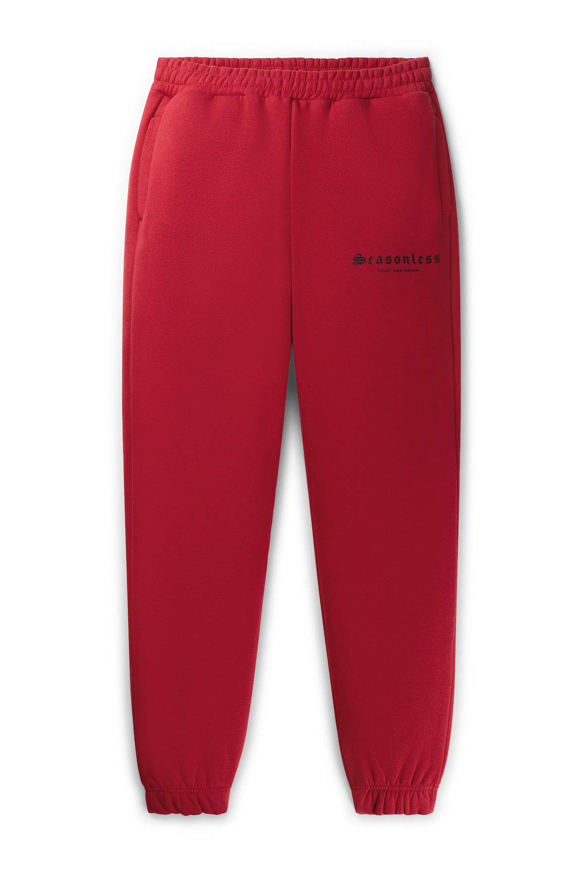 Red best sale cotton sweatpants