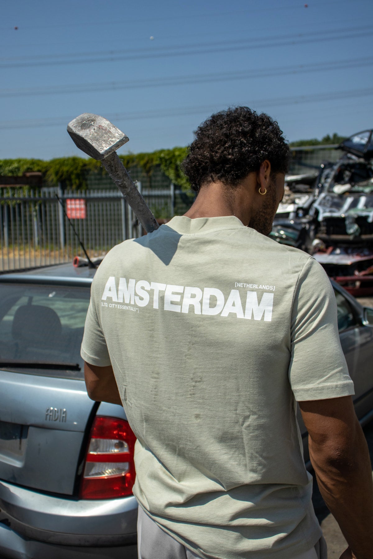 Amsterdam Essentials T-Shirt - Abbey Stone