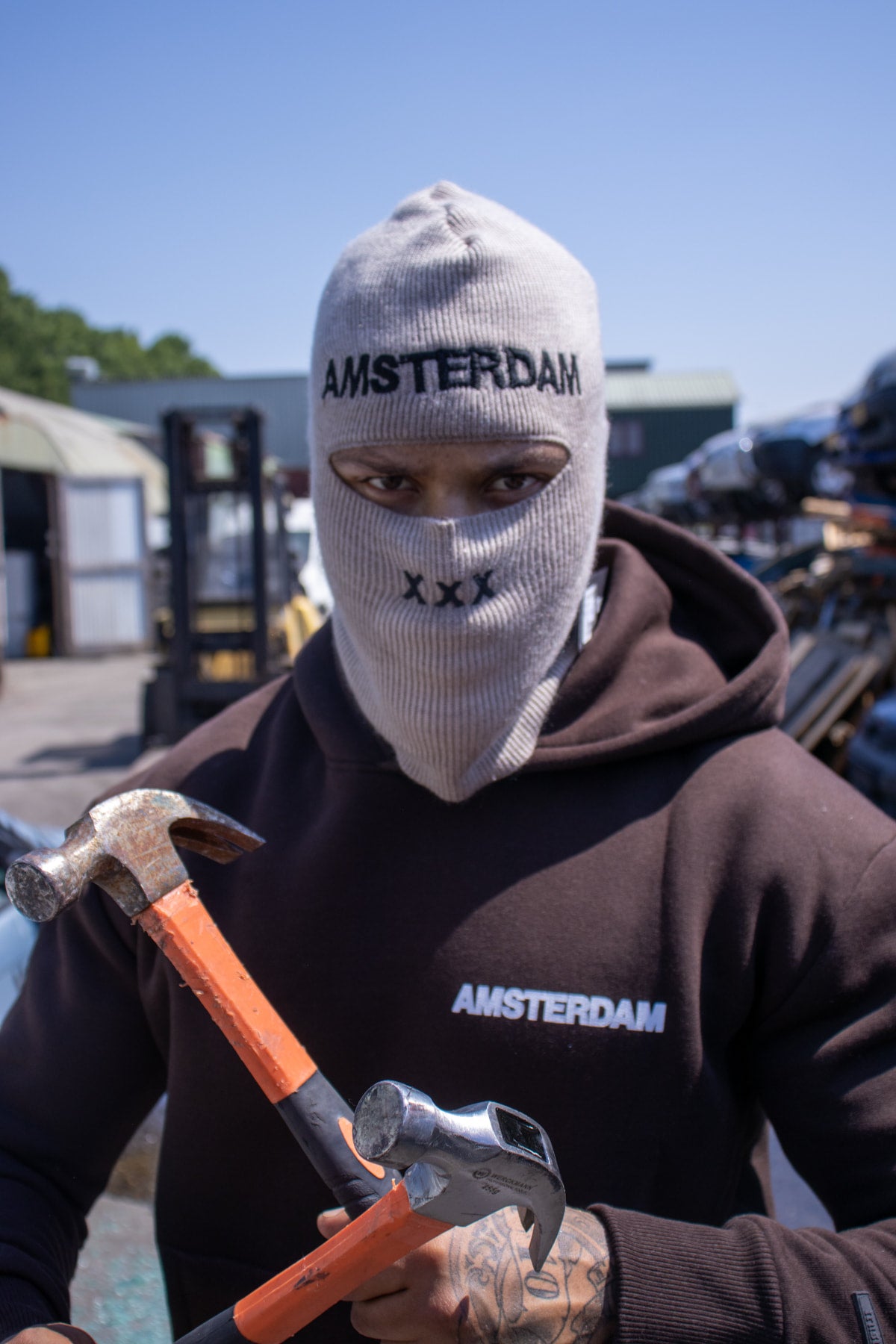 Amsterdam Essentials Balaclava - Stone Grey