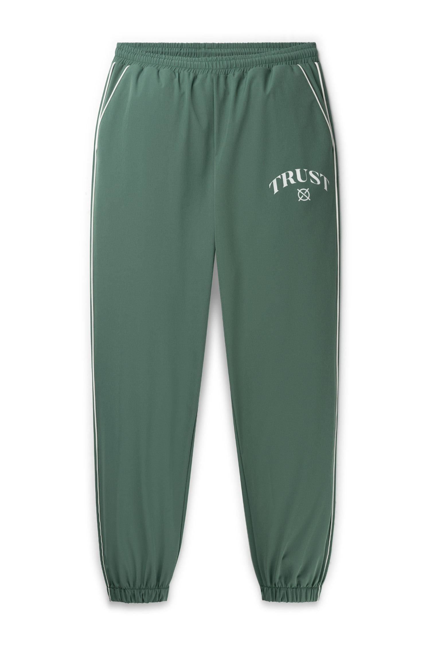 'I'AM NOT BASIC' Green Tracksuit Pants