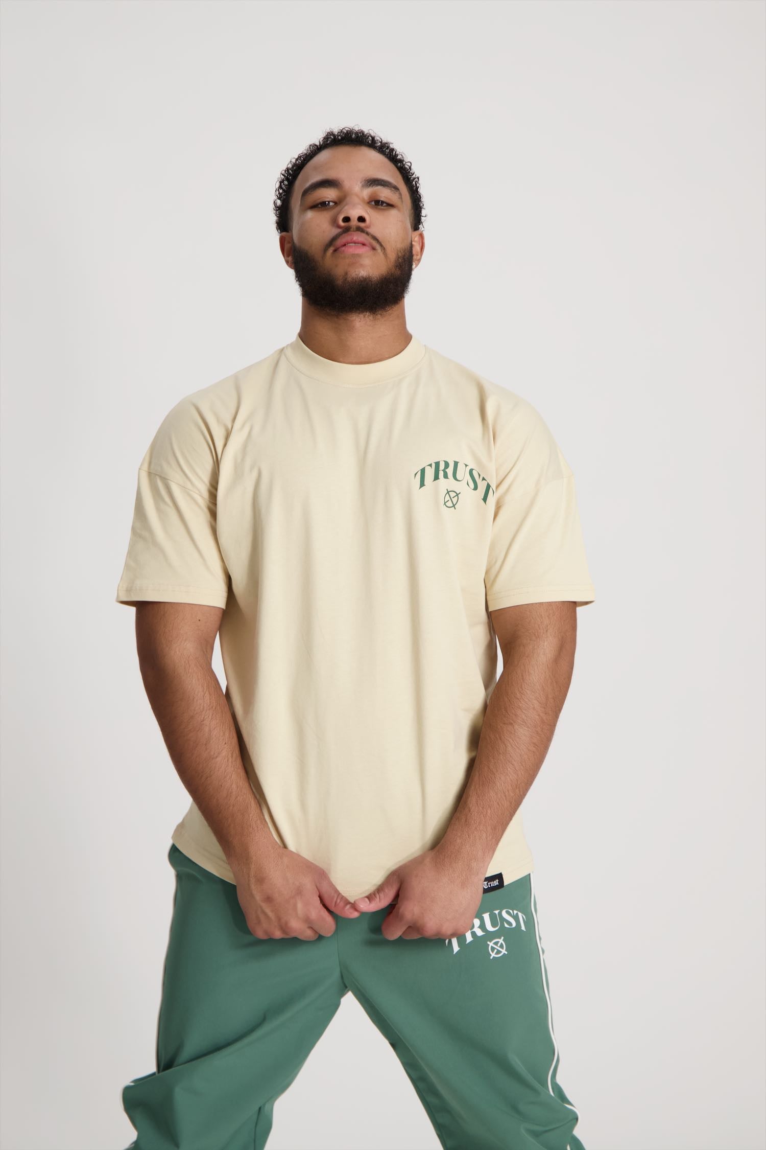 'I'AM NOT BASIC' Beige Tee
