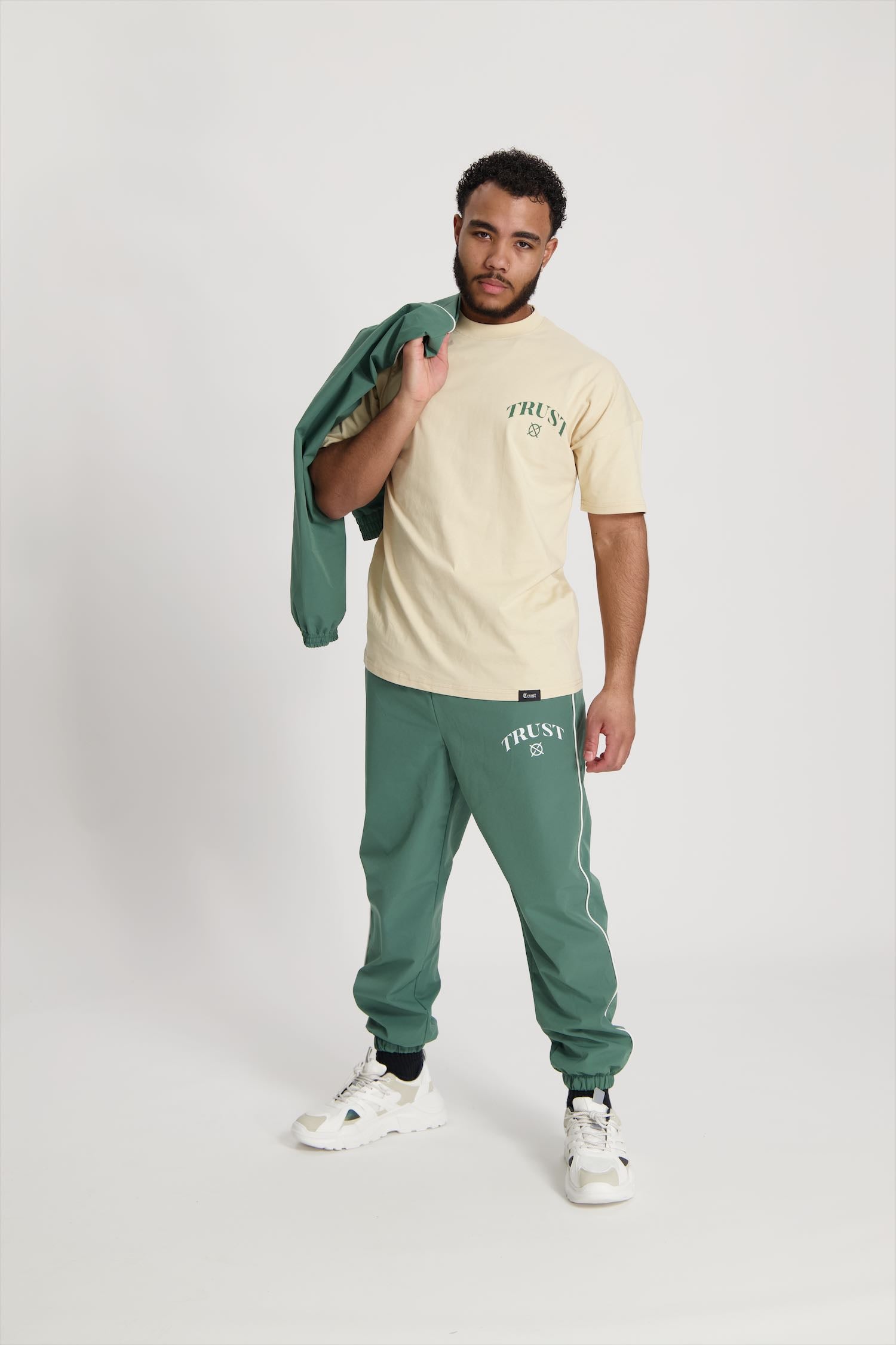 'I'AM NOT BASIC' Beige Tee