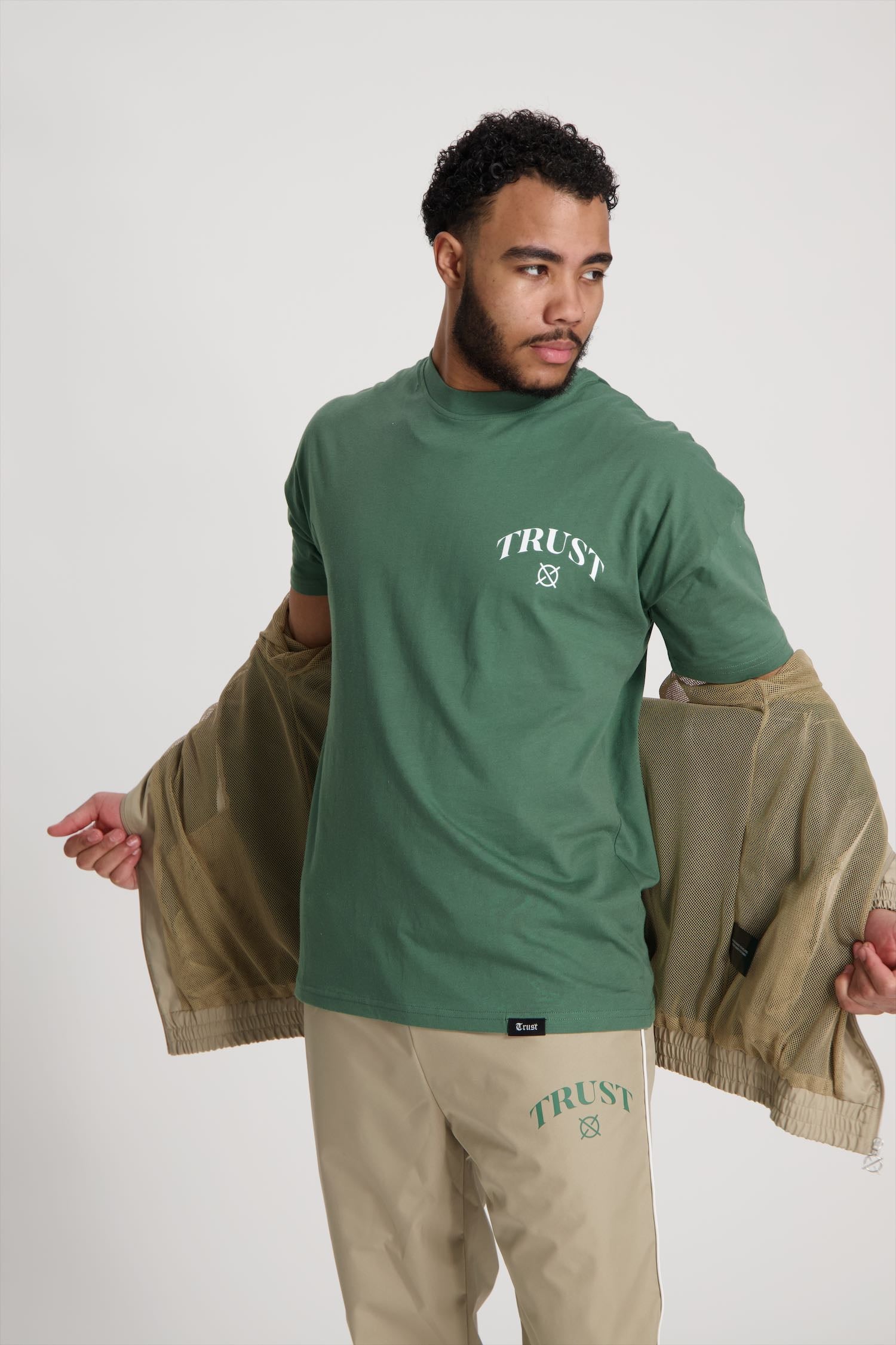 'I'AM NOT BASIC' Green Tee