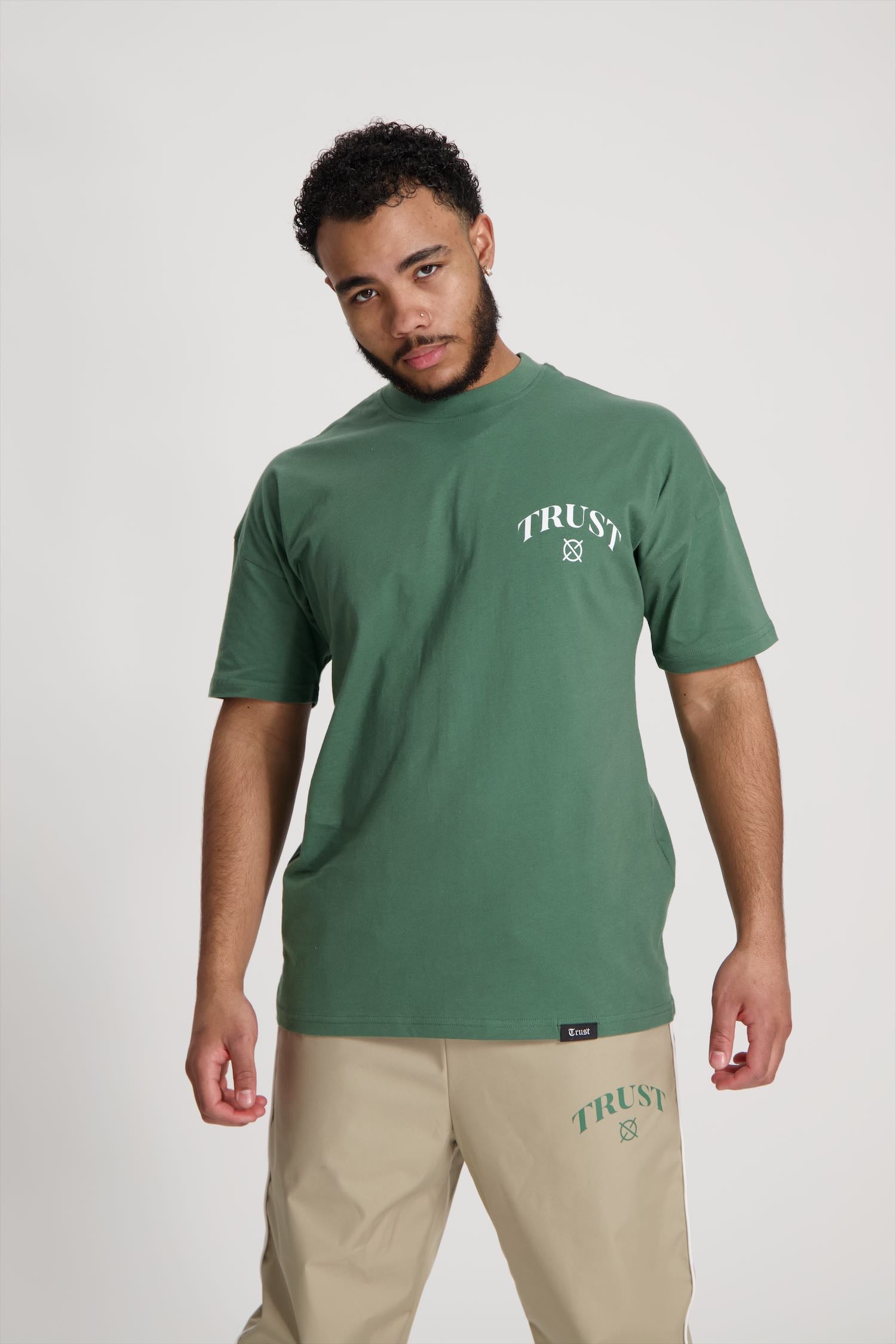 'I'AM NOT BASIC' Green Tee