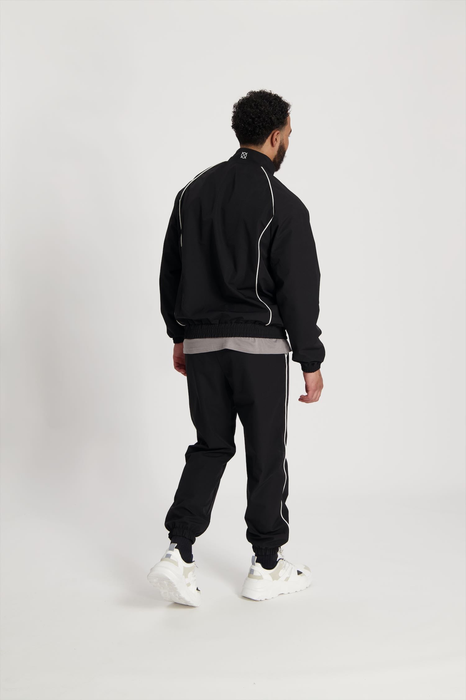 'I'AM NOT BASIC' Black Tracksuit Zipper