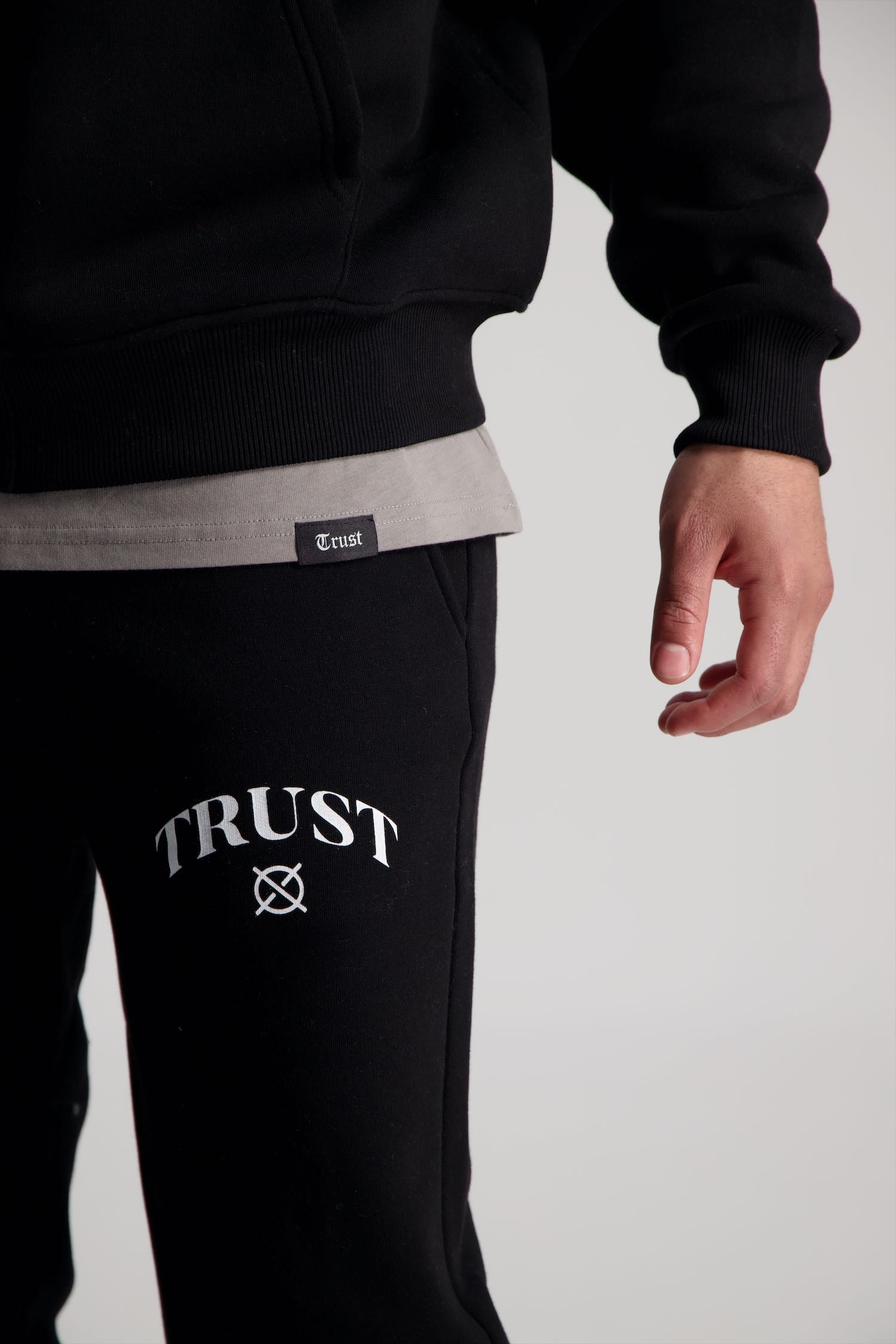 'I'AM NOT BASIC' Black Sweatpants