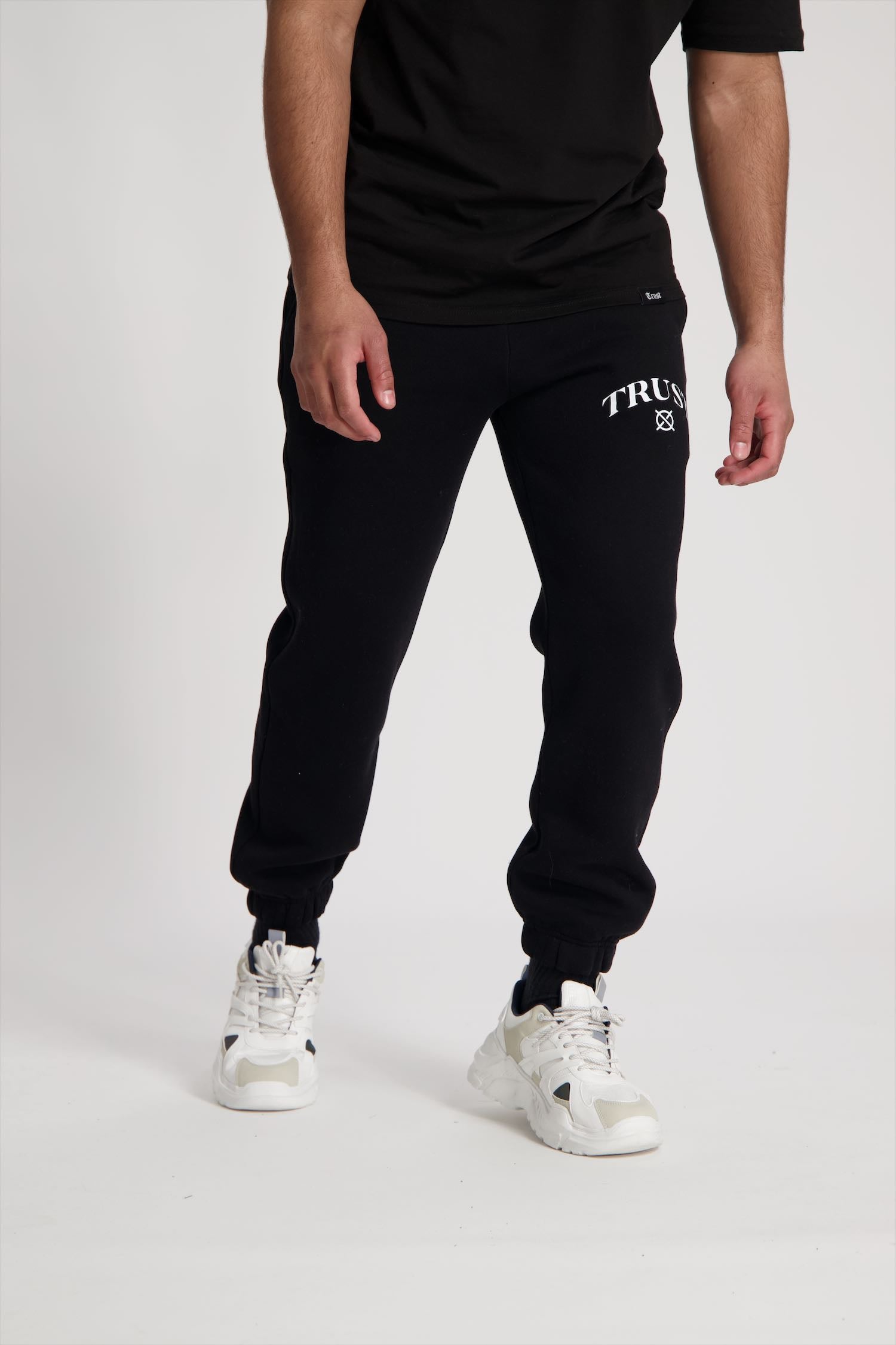 'I'AM NOT BASIC' Black Sweatpants