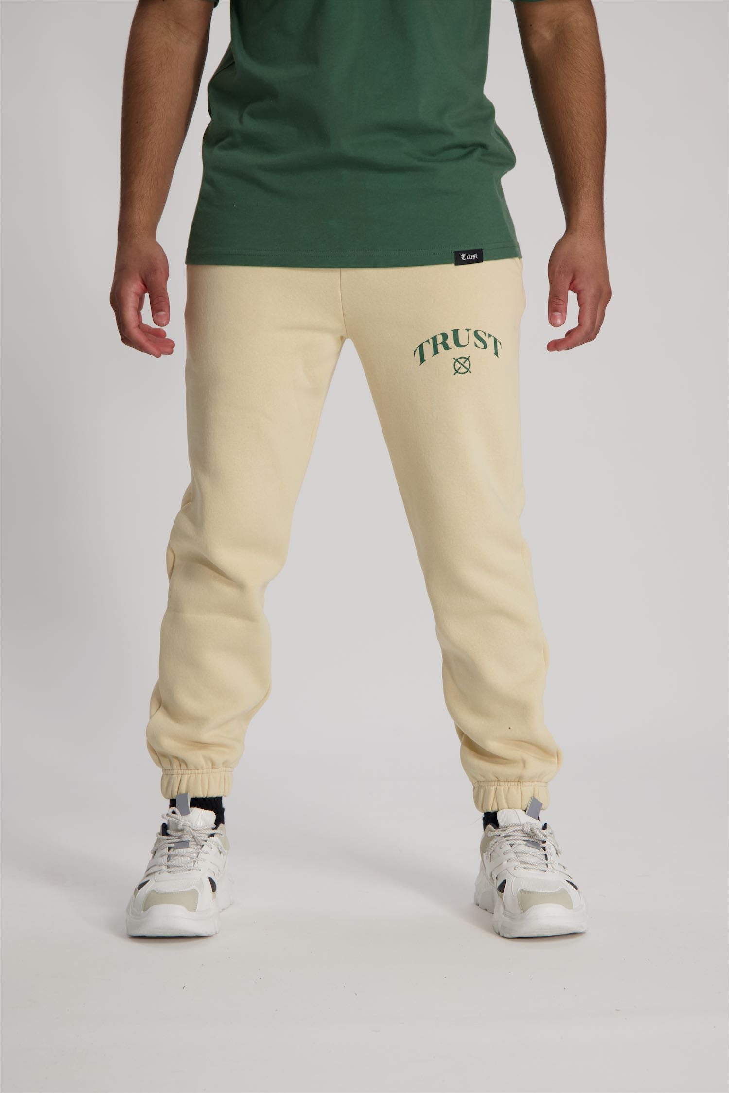 'I'AM NOT BASIC' Beige Sweatpants