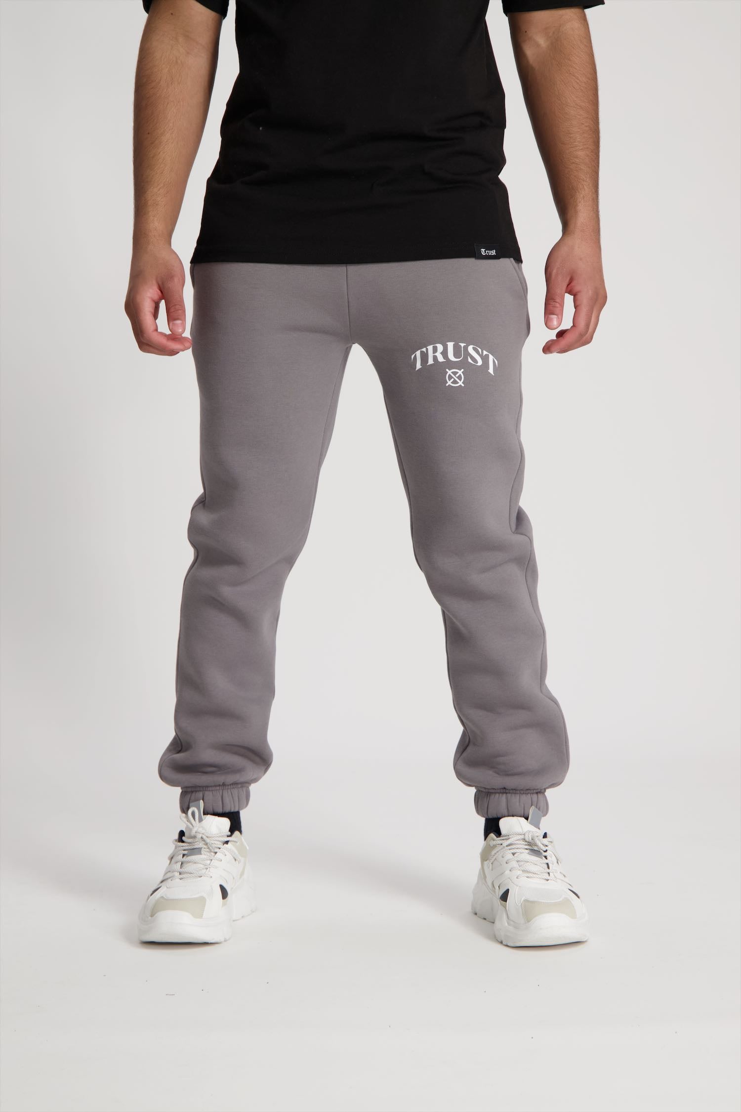 'I'AM NOT BASIC' Grey Sweatpants