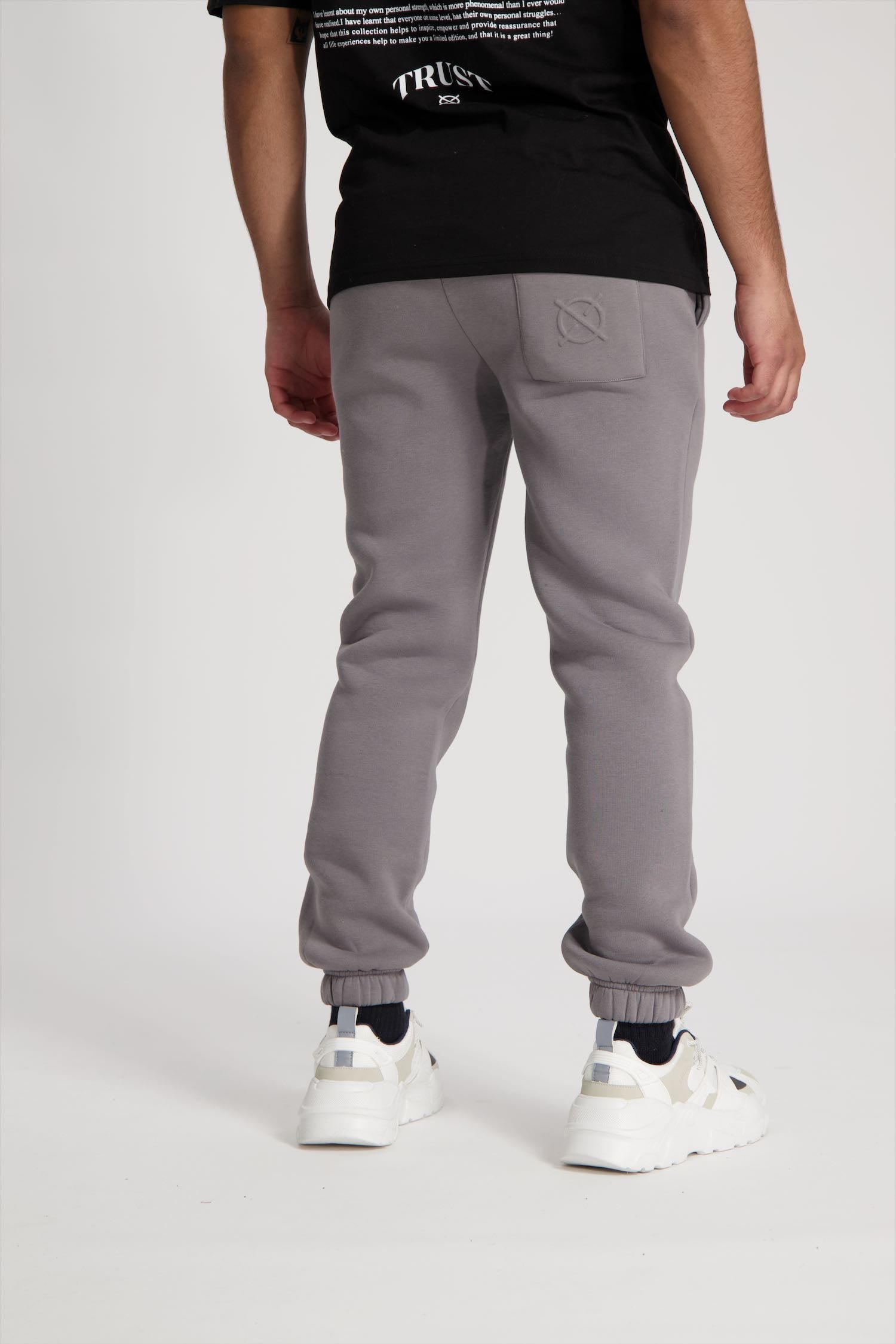 'I'AM NOT BASIC' Grey Sweatpants