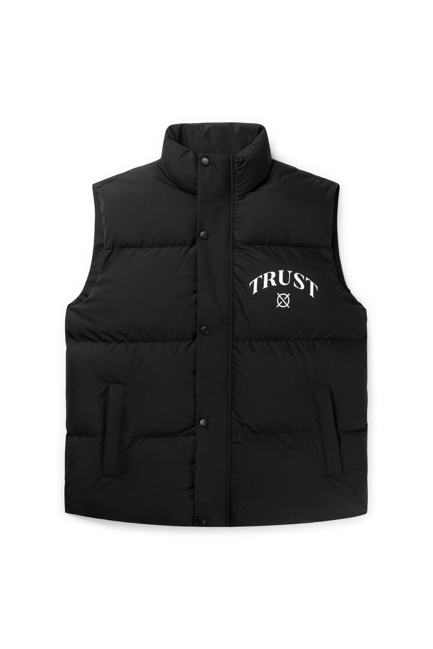 'I'AM NOT BASIC' Black Bodywarmer