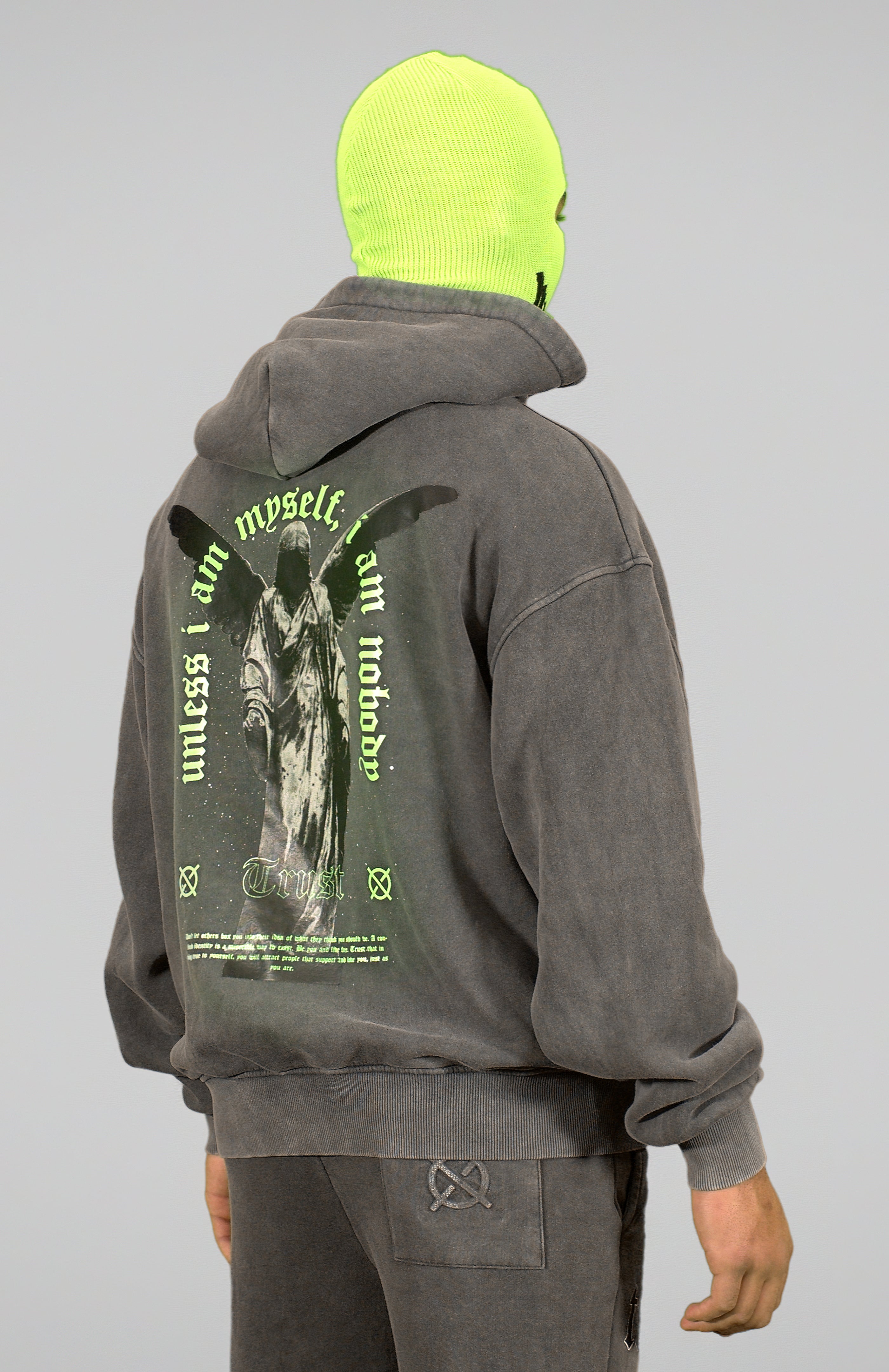 'TRUST Nobody' Angel Zipper Hoodie - TRUST Amsterdam