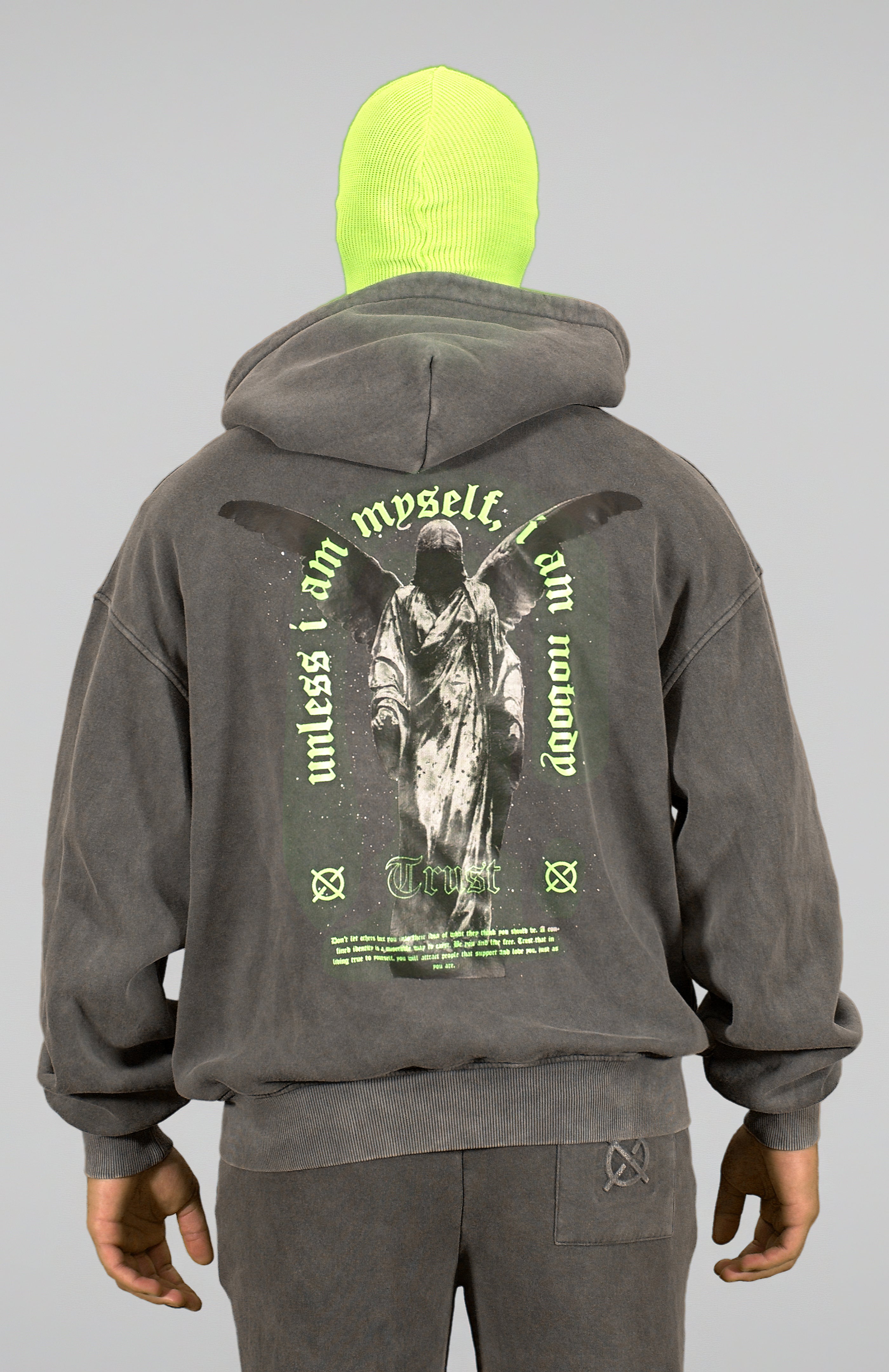 'TRUST Nobody' Angel Zipper Hoodie - TRUST Amsterdam