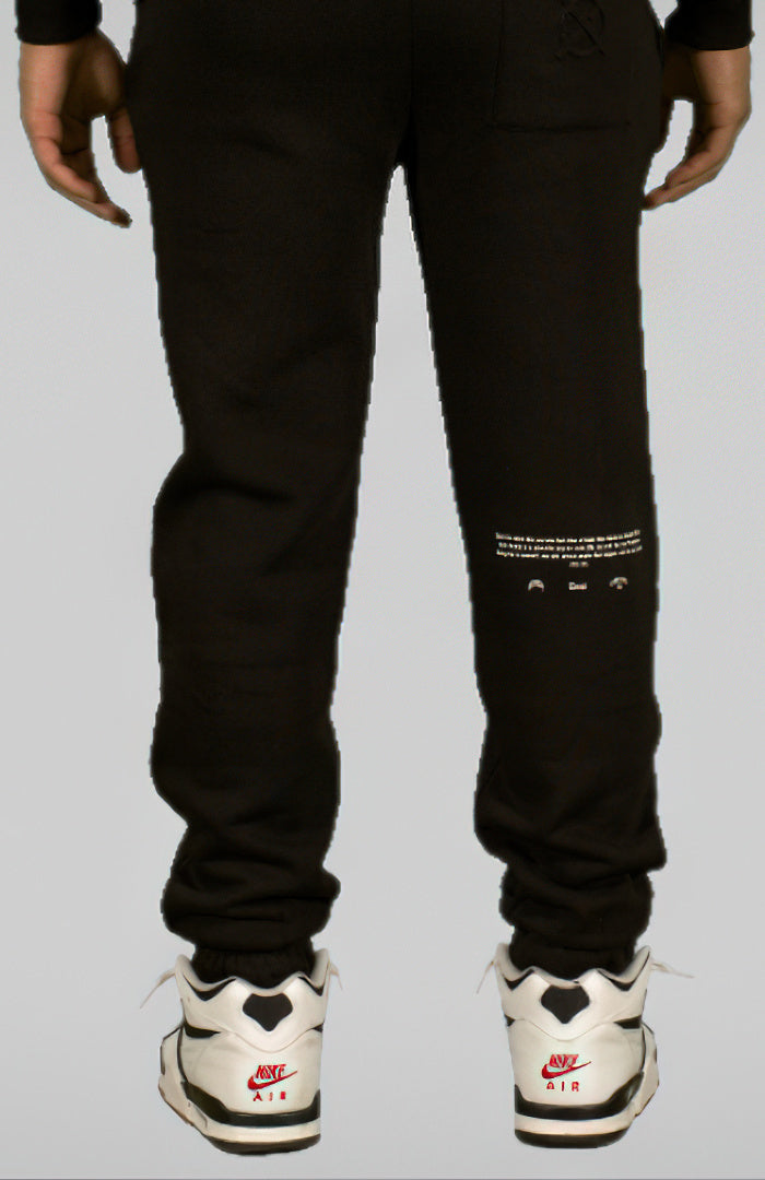 'TRUST Nobody' Black Sweatpants - TRUST Amsterdam