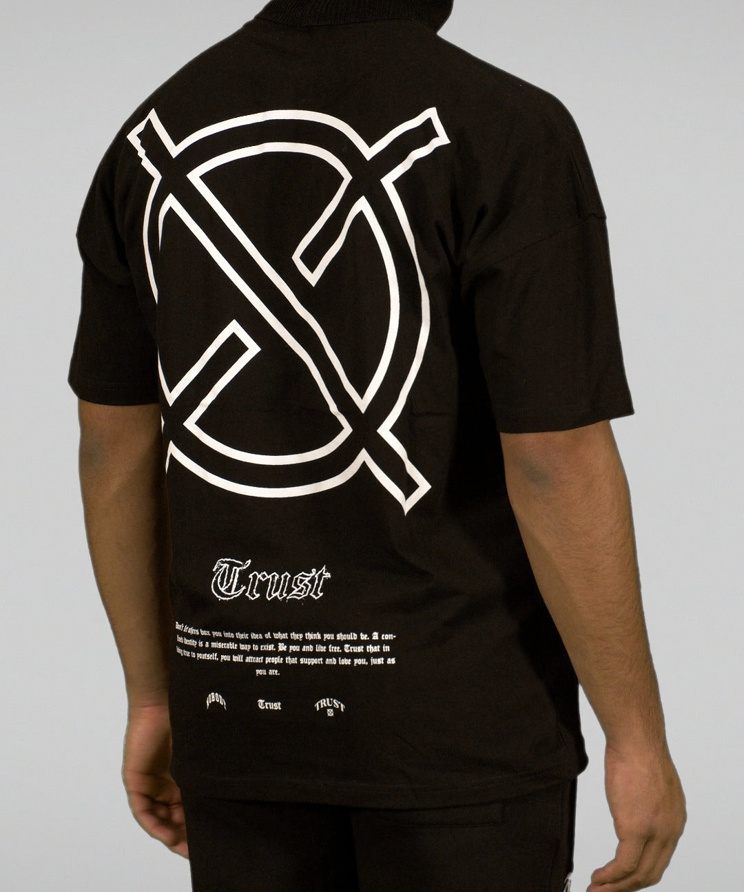 'TRUST Nobody' Black Tee - TRUST Amsterdam