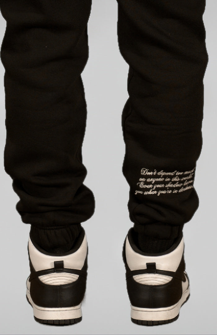 'TRUST Nobody' Dark Sweatpants - TRUST Amsterdam