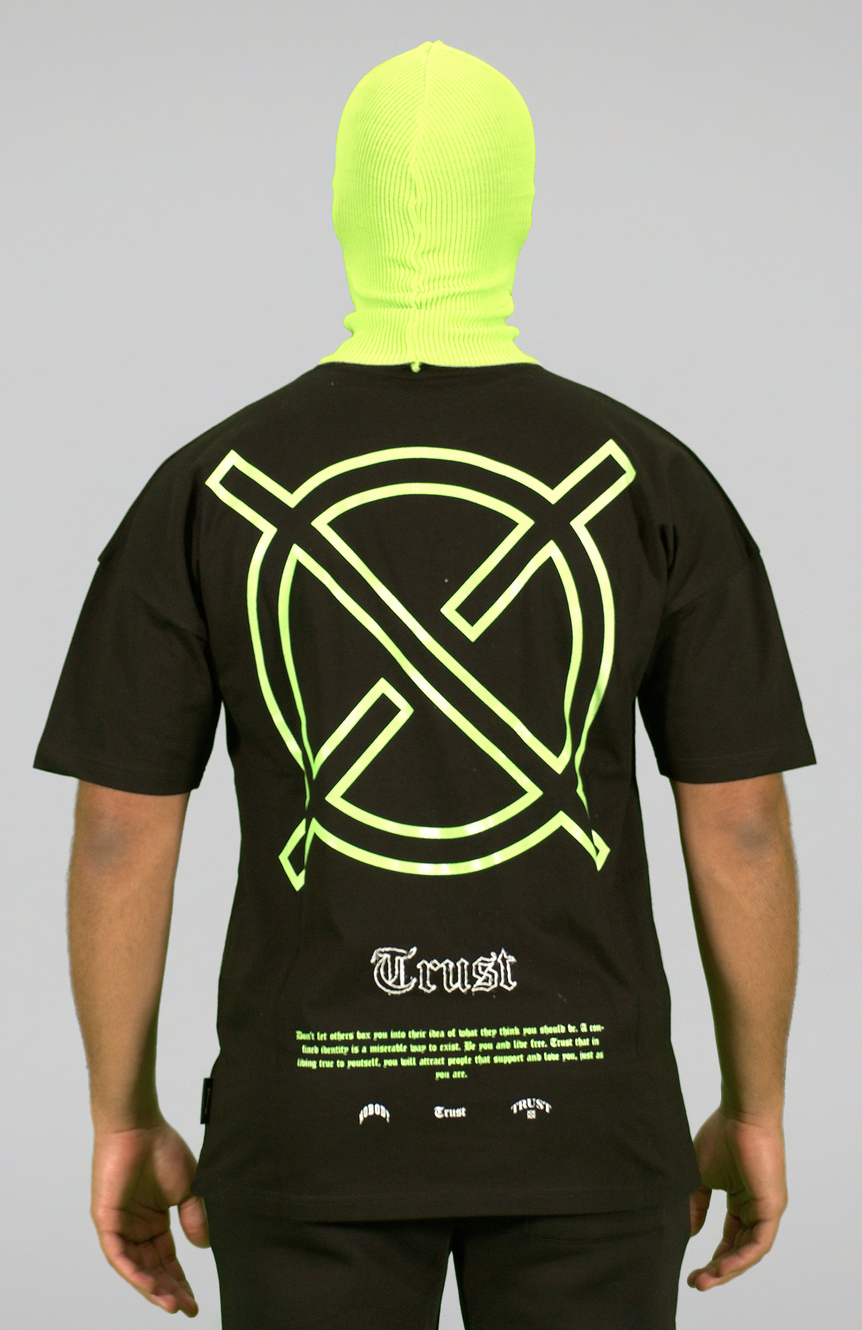 'TRUST Nobody' Green Facemask - TRUST Amsterdam
