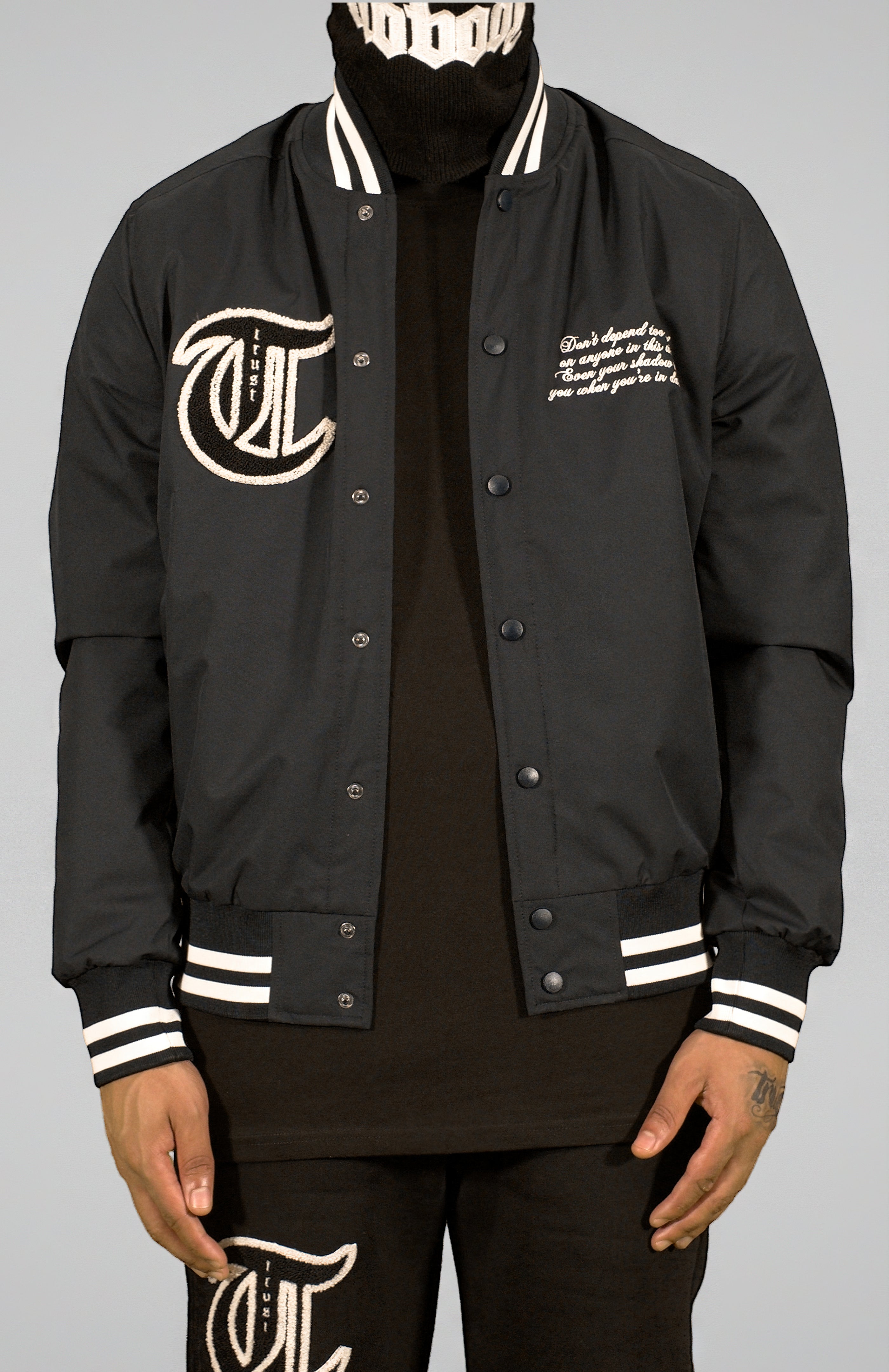 'TRUST Nobody' Navy Jacket - TRUST Amsterdam