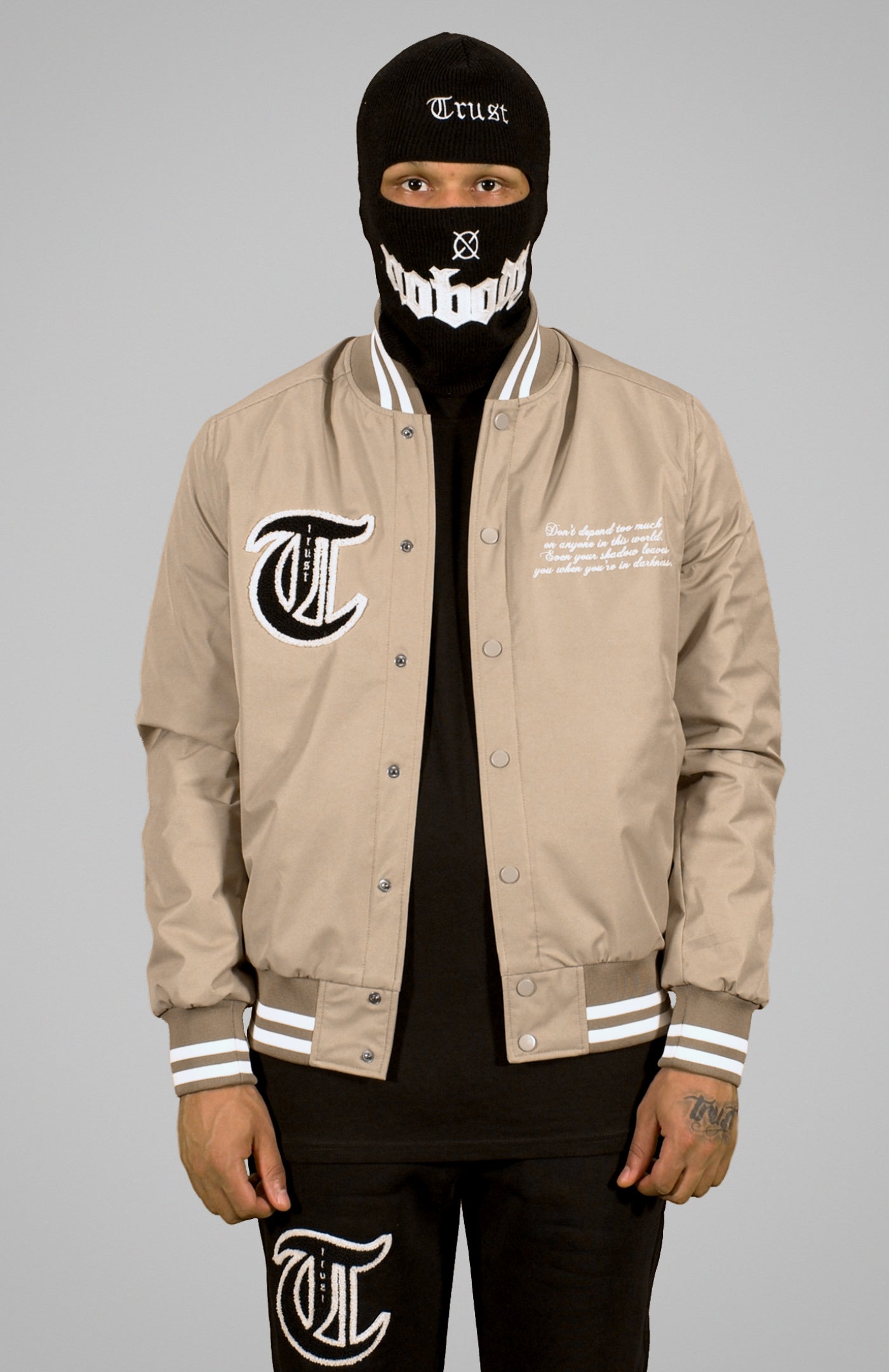 'TRUST Nobody' Sand Jacket - TRUST Amsterdam
