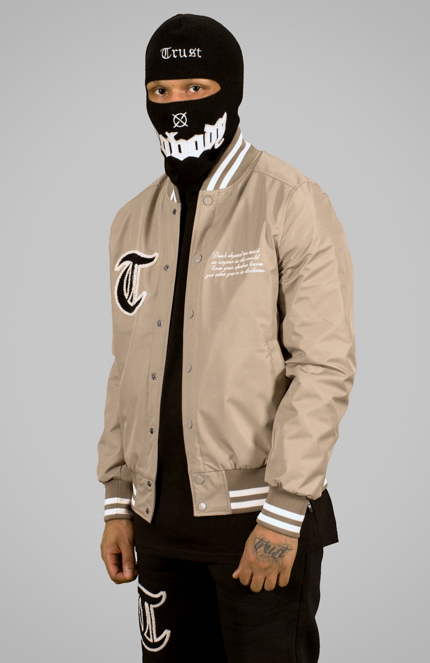 'TRUST Nobody' Sand Jacket - TRUST Amsterdam