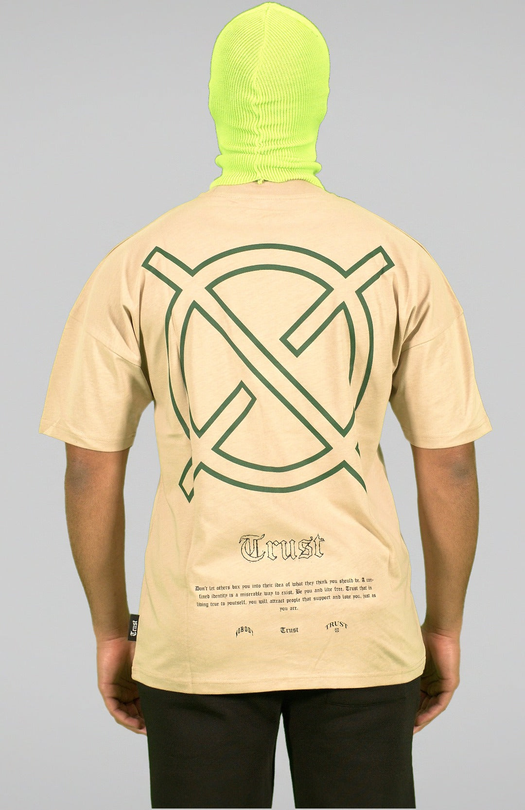 'TRUST Nobody' Sand Tee - TRUST Amsterdam