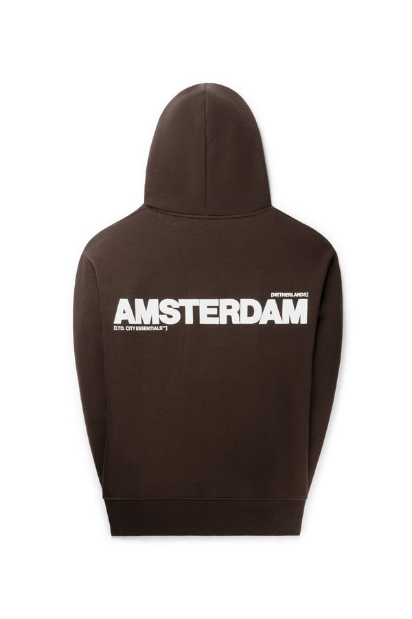 Amsterdam Essentials Hoodie - Chocolate Brown
