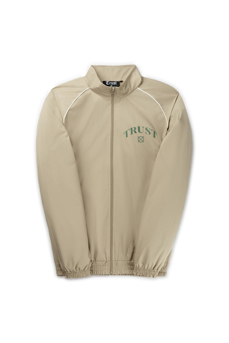 'I'AM NOT BASIC' Beige Tracksuit Zipper