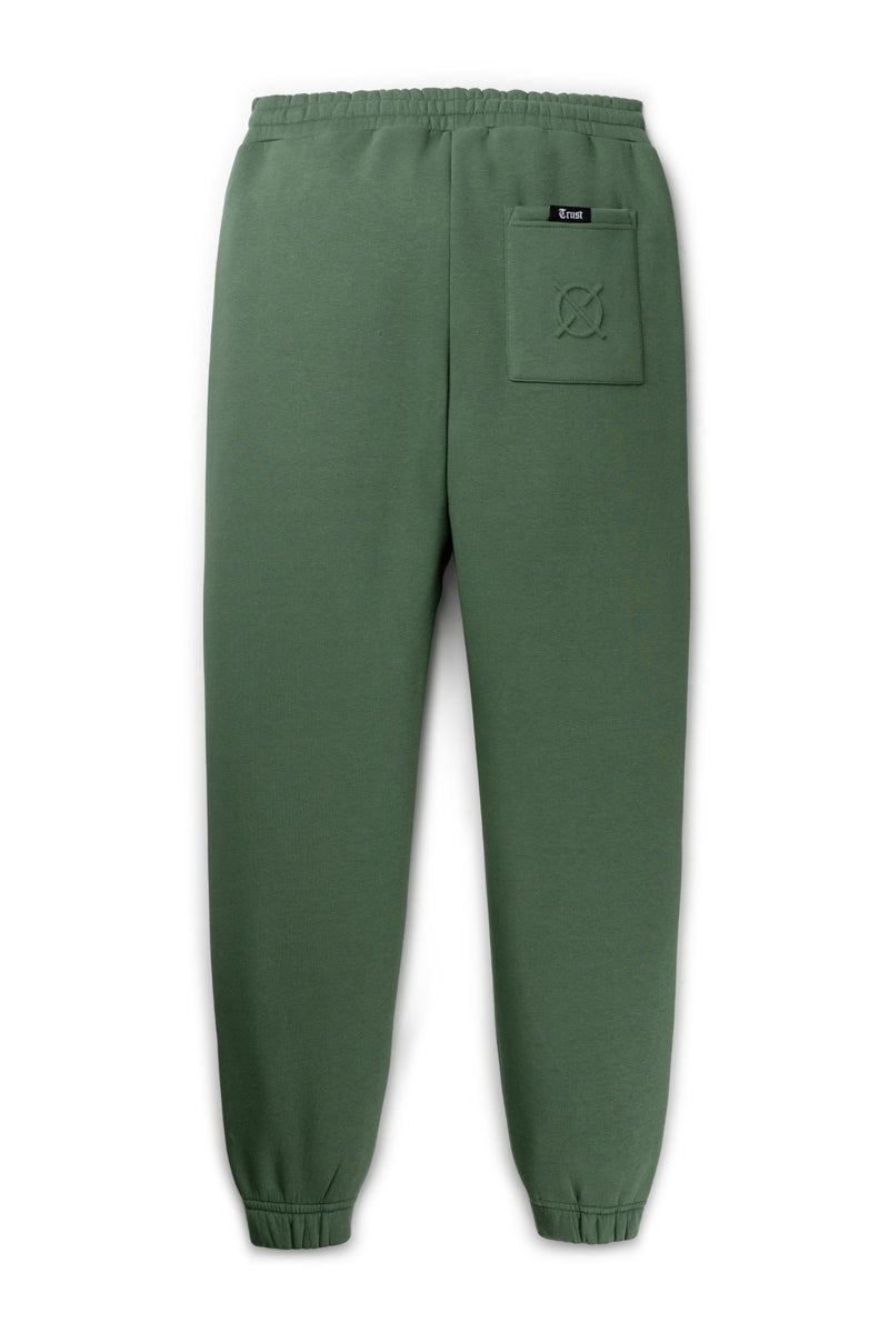 'I'AM NOT BASIC' Green Sweatpants