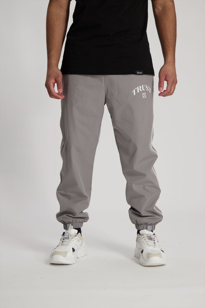 'I'AM NOT BASIC' Grey Tracksuit Pants