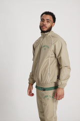 'I'AM NOT BASIC' Beige Tracksuit Zipper