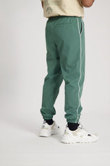'I'AM NOT BASIC' Green Tracksuit Pants