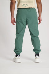 'I'AM NOT BASIC' Green Tracksuit Pants