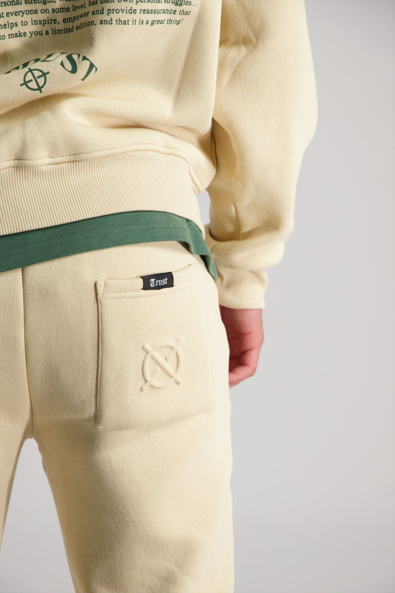 'I'AM NOT BASIC' Beige Sweatpants
