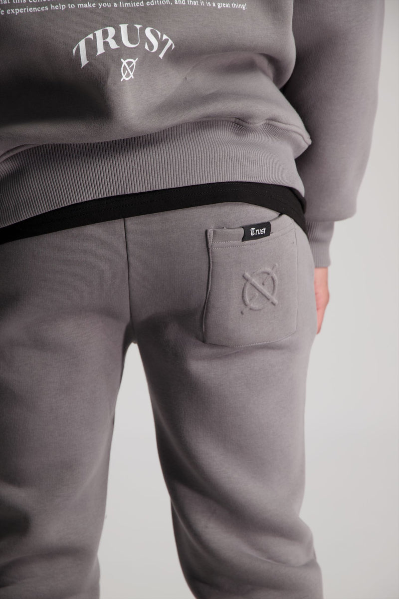 'I'AM NOT BASIC' Grey Sweatpants