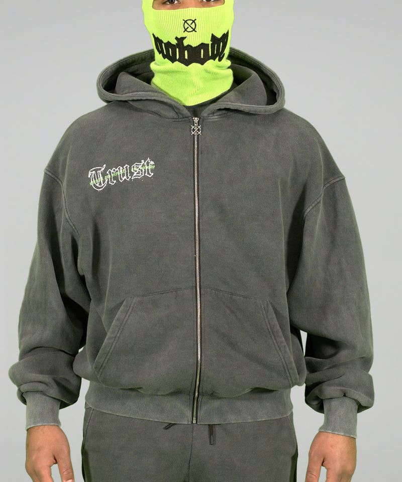 'TRUST Nobody' Angel Zipper Hoodie - TRUST Amsterdam