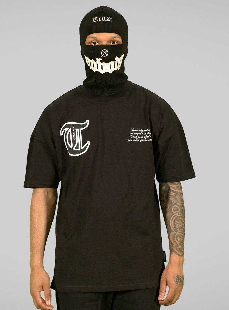 'TRUST Nobody' Black Facemask - TRUST Amsterdam