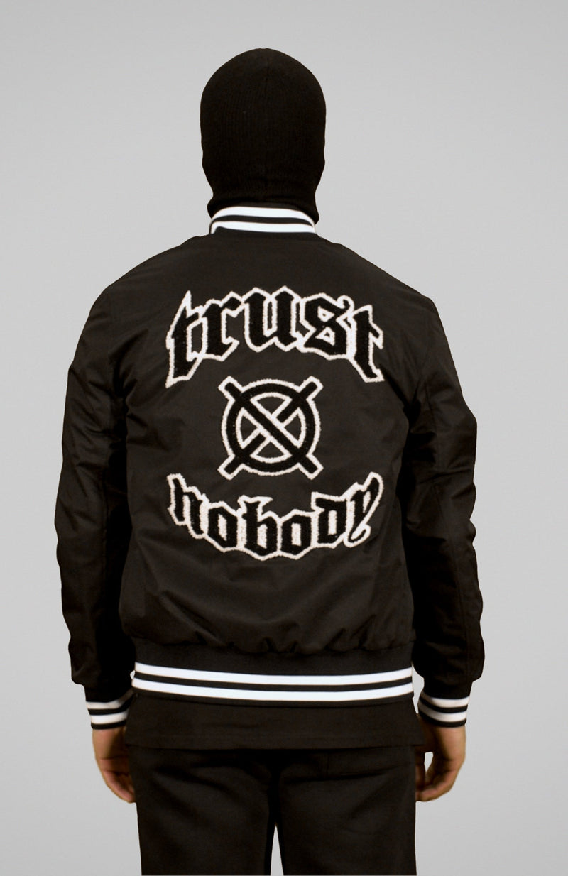 'TRUST Nobody' Black Jacket - TRUST Amsterdam