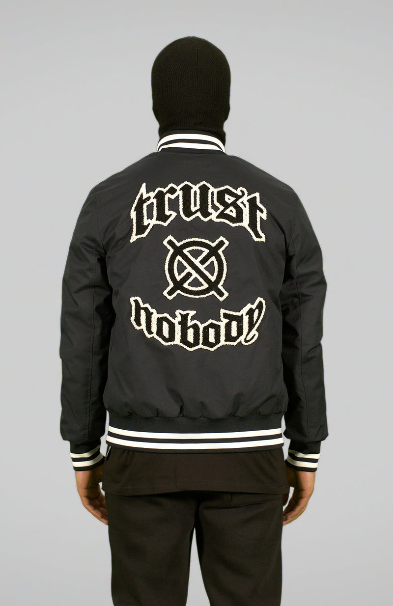 'TRUST Nobody' Navy Jacket - TRUST Amsterdam