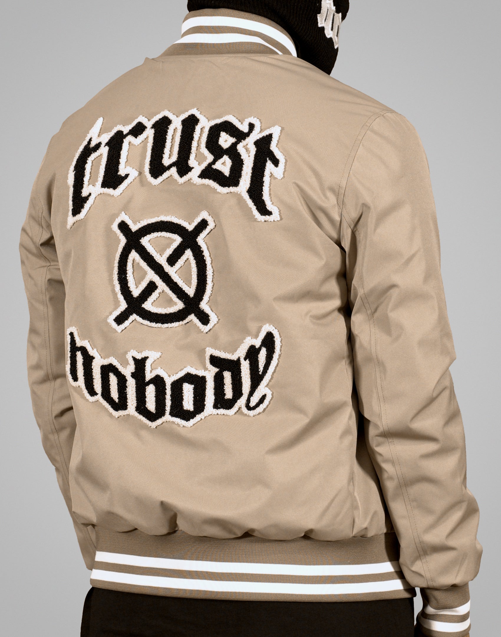 'TRUST Nobody' Sand Jacket - TRUST Amsterdam